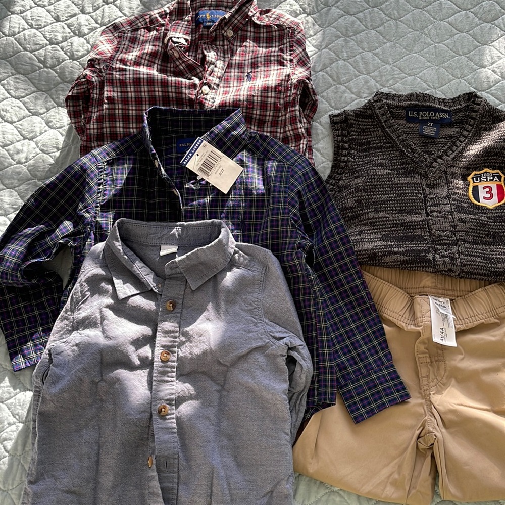 euc , 1 new 2t 3t boy, 1 4t pant ,2t vest